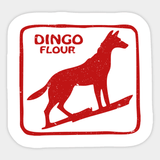 Dingo Flour - Funny Vintage Sticker